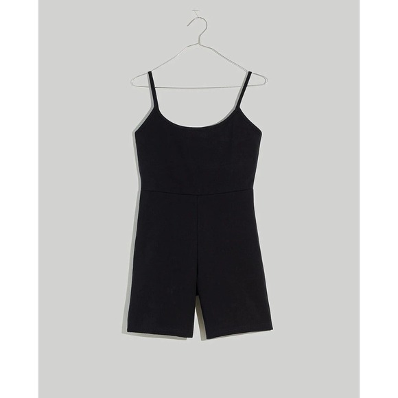 NWT Madewell MWL Womens Knit Biker Unitard XS‎ Built In Shelf Bra Stretch Black - Picture 1 of 14
